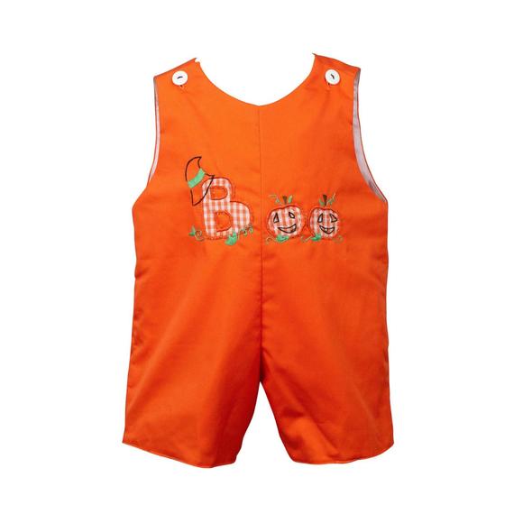 Proper Peony Boys Gingham Football Game Day Jon Jon - Purple main image 0